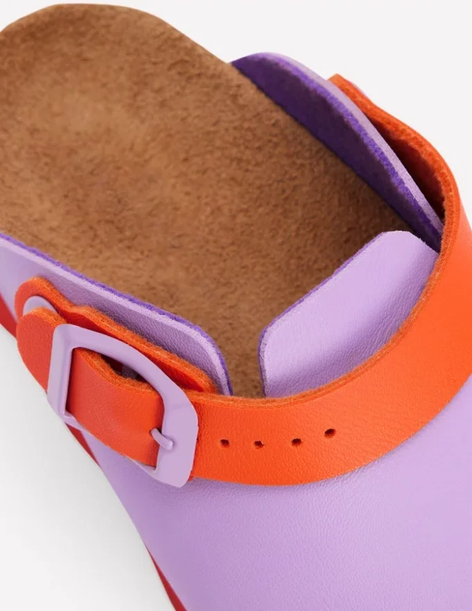 Colourblock Clogs VIOLET TULIP/ HOT CORAL