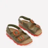 Colourblock Sandals Green