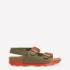 Colourblock Sandals Green