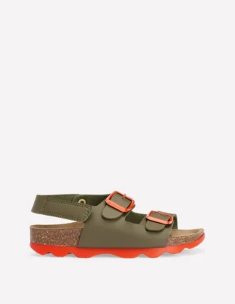 Colourblock Sandals Green