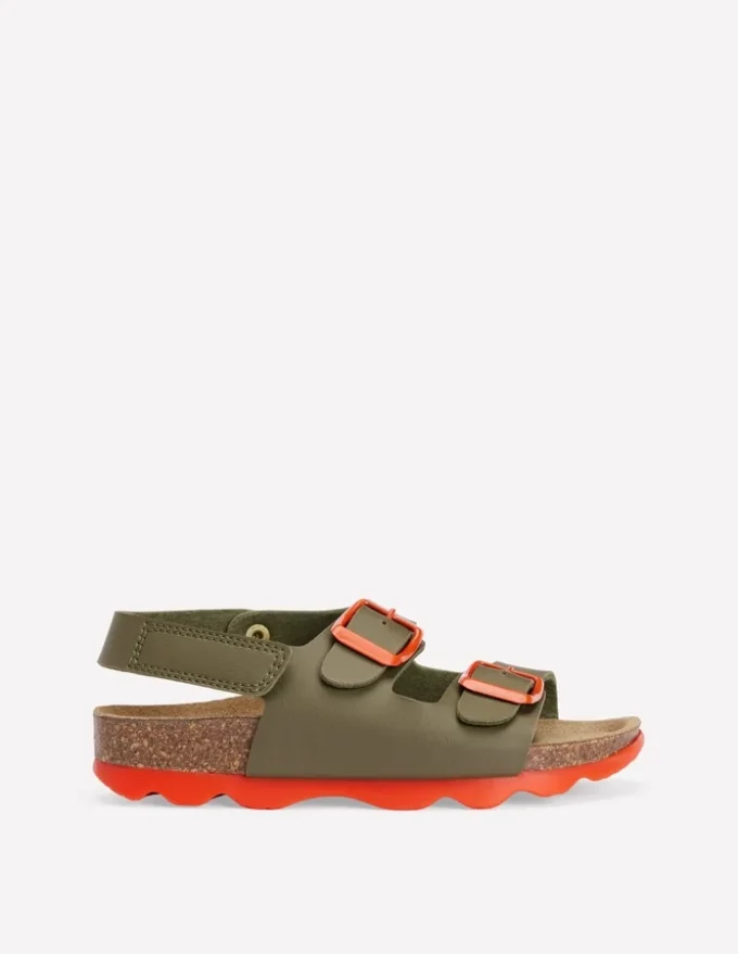 Colourblock Sandals Green
