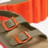 Colourblock Sandals Green