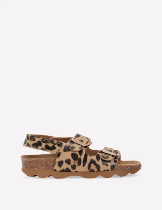 Colourblock Sandals Leopard