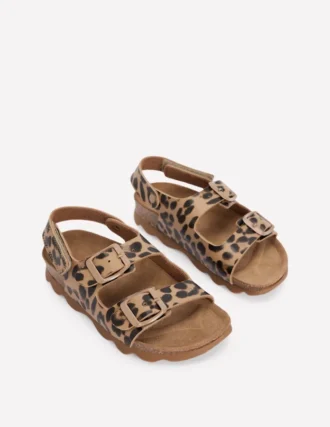 Colourblock Sandals Leopard