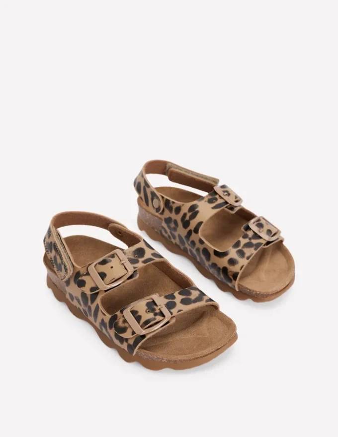 Colourblock Sandals Leopard Colourblock Sandals Leopard