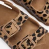 Colourblock Sandals Leopard Colourblock Sandals Leopard