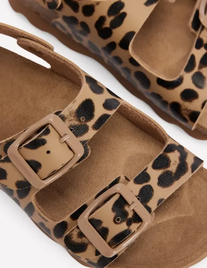 Colourblock Sandals Leopard Colourblock Sandals Leopard