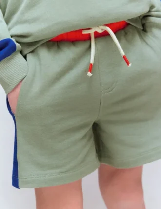 Colourblock Shorts Green Colourblock