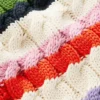 Cotton Cable Jumper Warm Ivory, Rainbow Cotton Cable Jumper Warm Ivory, Rainbow