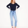 Cotton Crew Long Sleeve Top Navy Cotton Crew Long Sleeve Top Navy