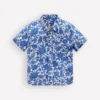 Cotton Linen Shirt Jungle Woodblock