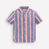 Cotton Linen Shirt Triple Stripe