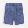 Cotton Linen Shorts Chambray