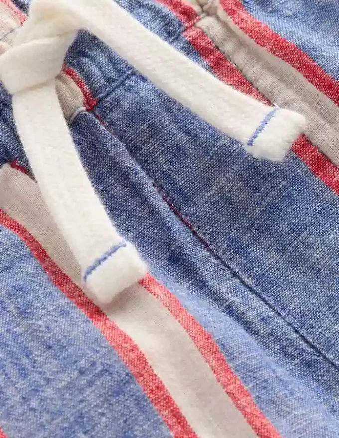 Cotton Linen Shorts Triple Stripe Cotton Linen Shorts Triple Stripe