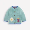 Cotton Logo Cardigan Aquifer Dippy Eggs