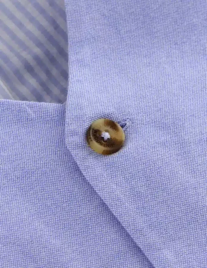 Cotton Oxford Waistcoat Blue Oxford