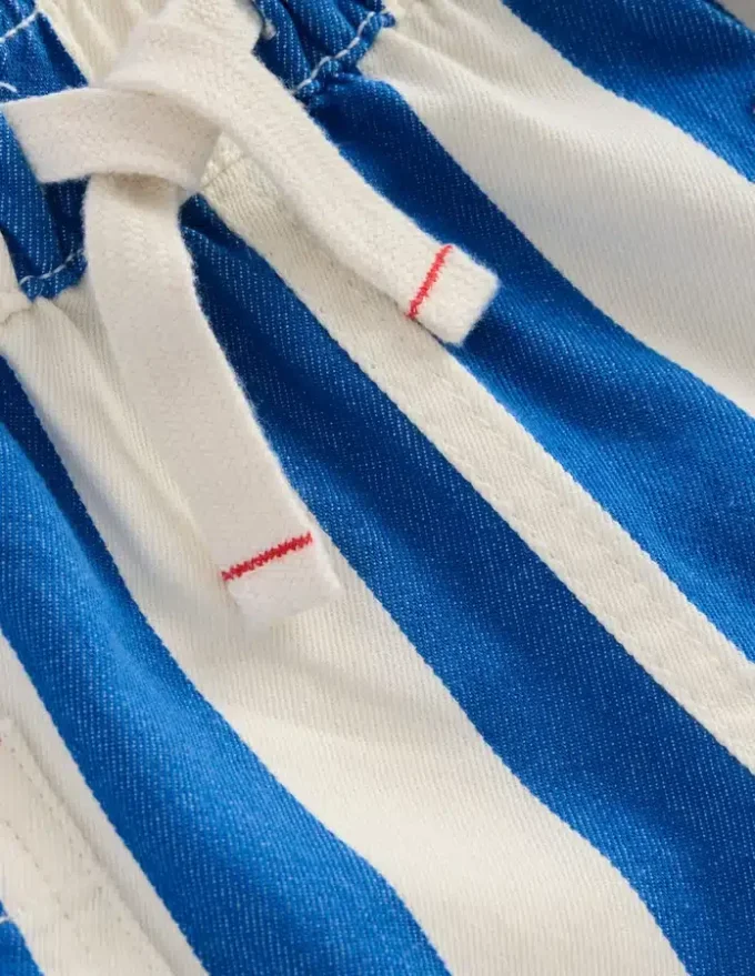 Cotton Pocket Shorts Blue Stripe