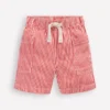 Cotton Pocket Shorts Red Ticking