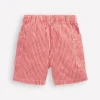 Cotton Pocket Shorts Red Ticking