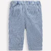 Cotton Pull-on Pants Blue and Ivory Stripe Cotton Pull-on Pants Blue and Ivory Stripe