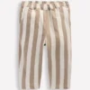 Cotton Pull-on Pants Neutral Stripe Cotton Pull-on Pants Neutral Stripe