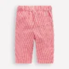Cotton Pull-on Pants Red Stripe