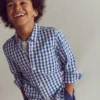 Cotton Shirt Blue Gingham