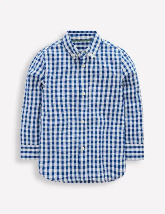 Cotton Shirt Blue Gingham