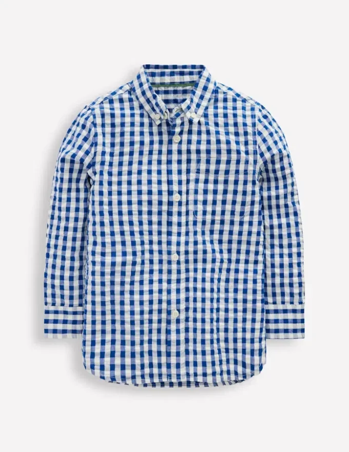 Cotton Shirt Blue Gingham