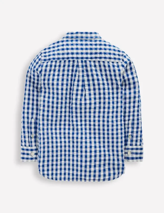 Cotton Shirt Blue Gingham
