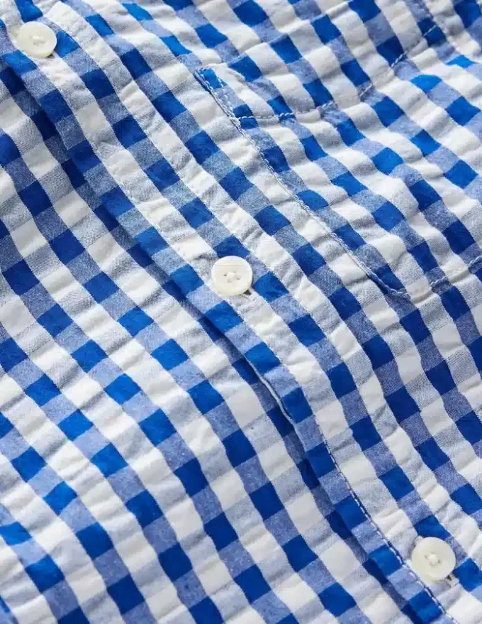 Cotton Shirt Blue Gingham