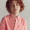 Cotton Shirt Red Ticking