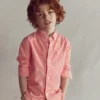 Cotton Shirt Red Ticking