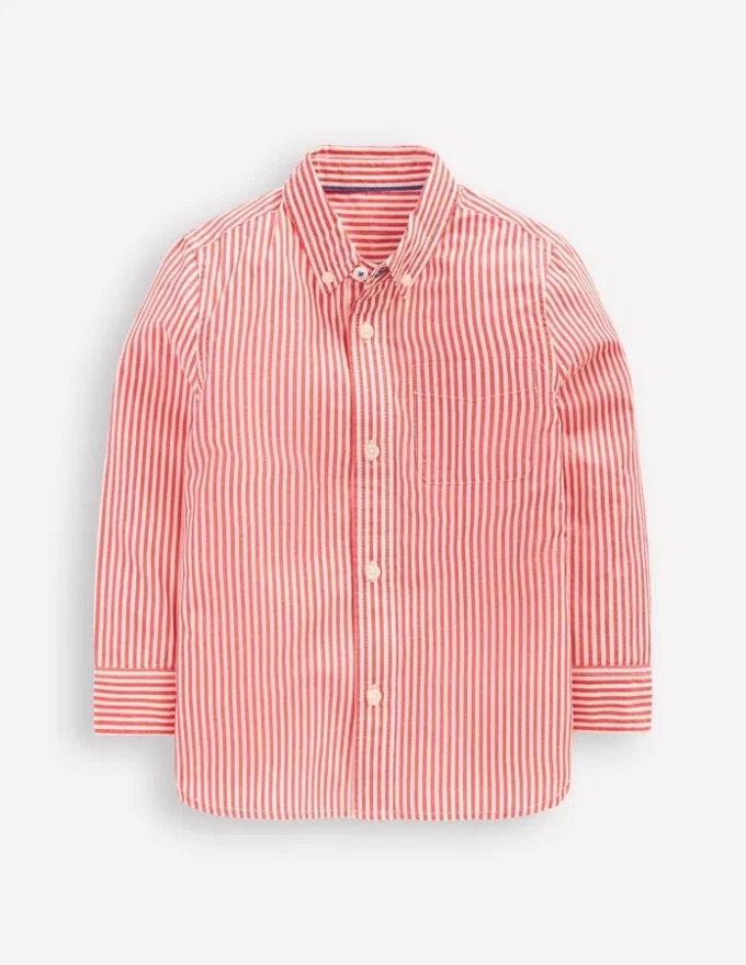 Cotton Shirt Red Ticking