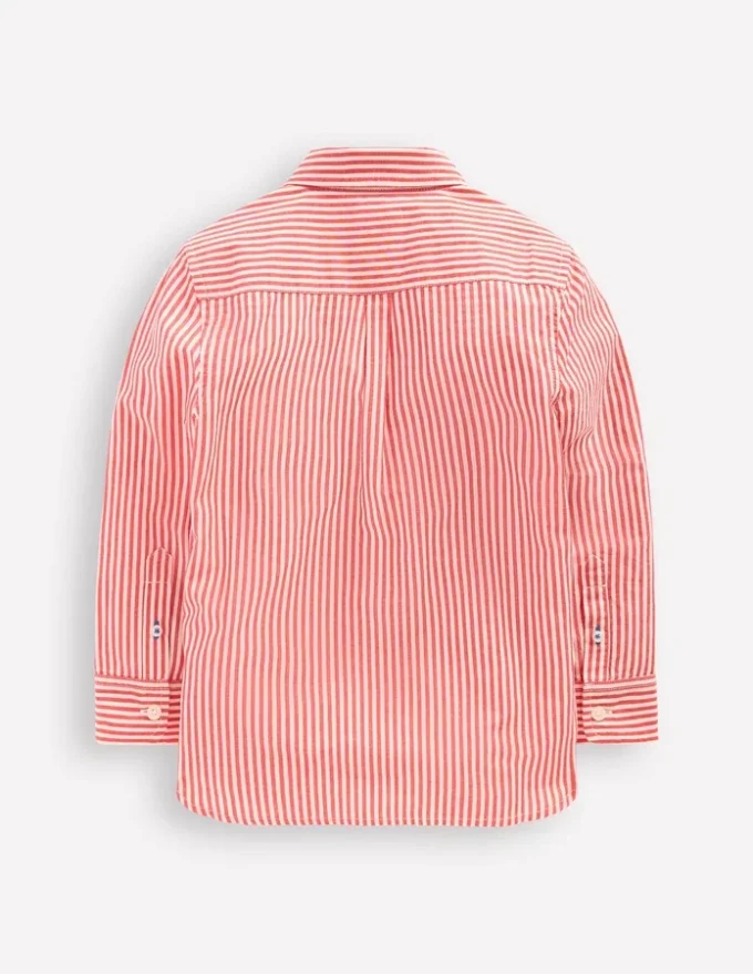 Cotton Shirt Red Ticking