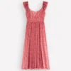Crinkle Chiffon Maxi Dress Pink Paradise Gardens Crinkle Chiffon Maxi Dress Pink Paradise Gardens
