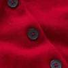 Cropped Cashmere Cardigan Ash Red Cropped Cashmere Cardigan Ash Red