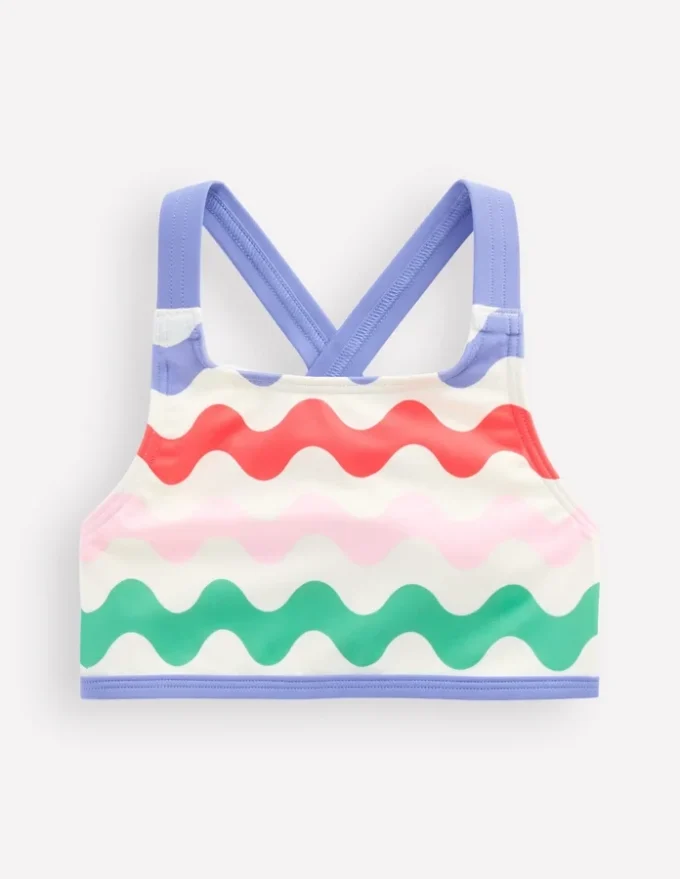 Cross-back Bikini Top Multi Wave Cross-back Bikini Top Multi Wave