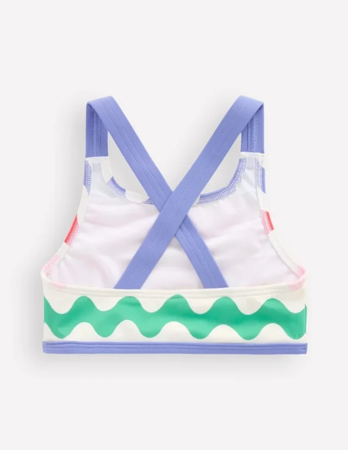 Cross-back Bikini Top Multi Wave Cross-back Bikini Top Multi Wave