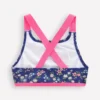 Cross-back Bikini Top Sapphire Blue Meadow Floral Cross-back Bikini Top Sapphire Blue Meadow Floral
