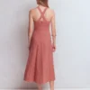 Cross Back Broderie Midi Dress Vintage Rose Broderie Cross Back Broderie Midi Dress Vintage Rose Broderie