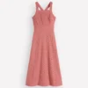 Cross Back Broderie Midi Dress Vintage Rose Broderie Cross Back Broderie Midi Dress Vintage Rose Broderie
