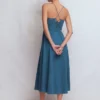 Cross Back Jersey Dress Tourmaline Blue Cross Back Jersey Dress Tourmaline Blue