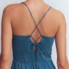 Cross Back Jersey Dress Tourmaline Blue Cross Back Jersey Dress Tourmaline Blue