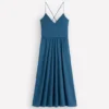 Cross Back Jersey Dress Tourmaline Blue Cross Back Jersey Dress Tourmaline Blue