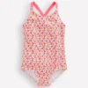 Cross-Back Printed Swimsuit Papyrus Ditsy Floral