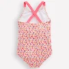 Cross-Back Printed Swimsuit Papyrus Ditsy Floral
