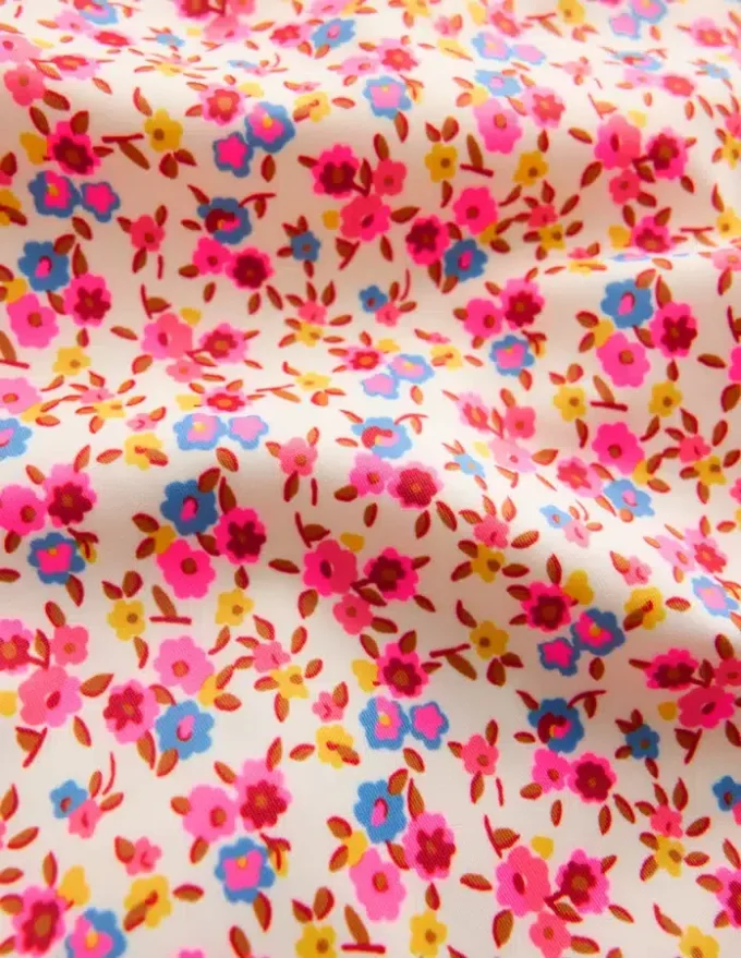 Cross-Back Printed Swimsuit Papyrus Ditsy Floral