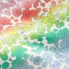 Cross-Back Printed Swimsuit Rainbow Ombre Flowerbed