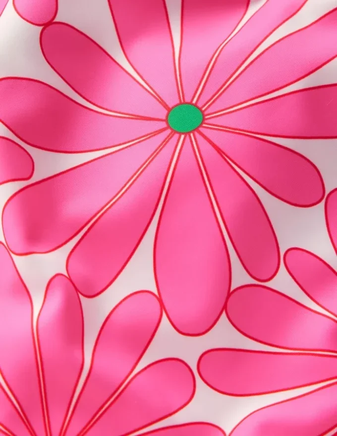 Cross-Back Tankini Top Festival Pink Daisy